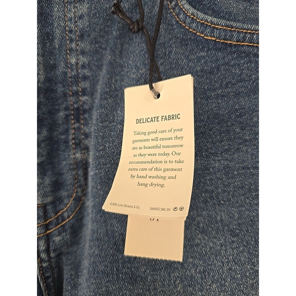 Levi's & Anthropologie Skinny Jeans West Coast French Fabric Sides S.31 NWT $198 - Picture 5 of 12